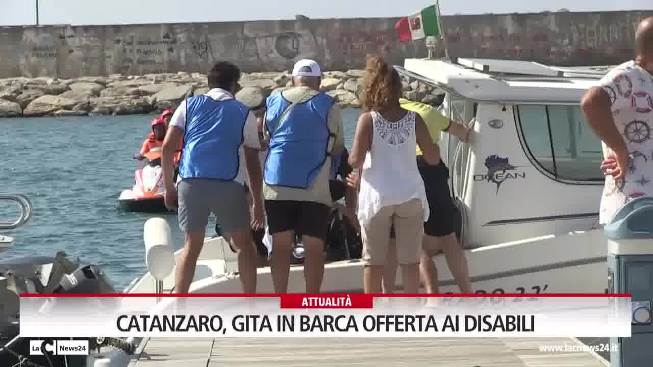 Catanzaro, gita in barca offerta ai disabili