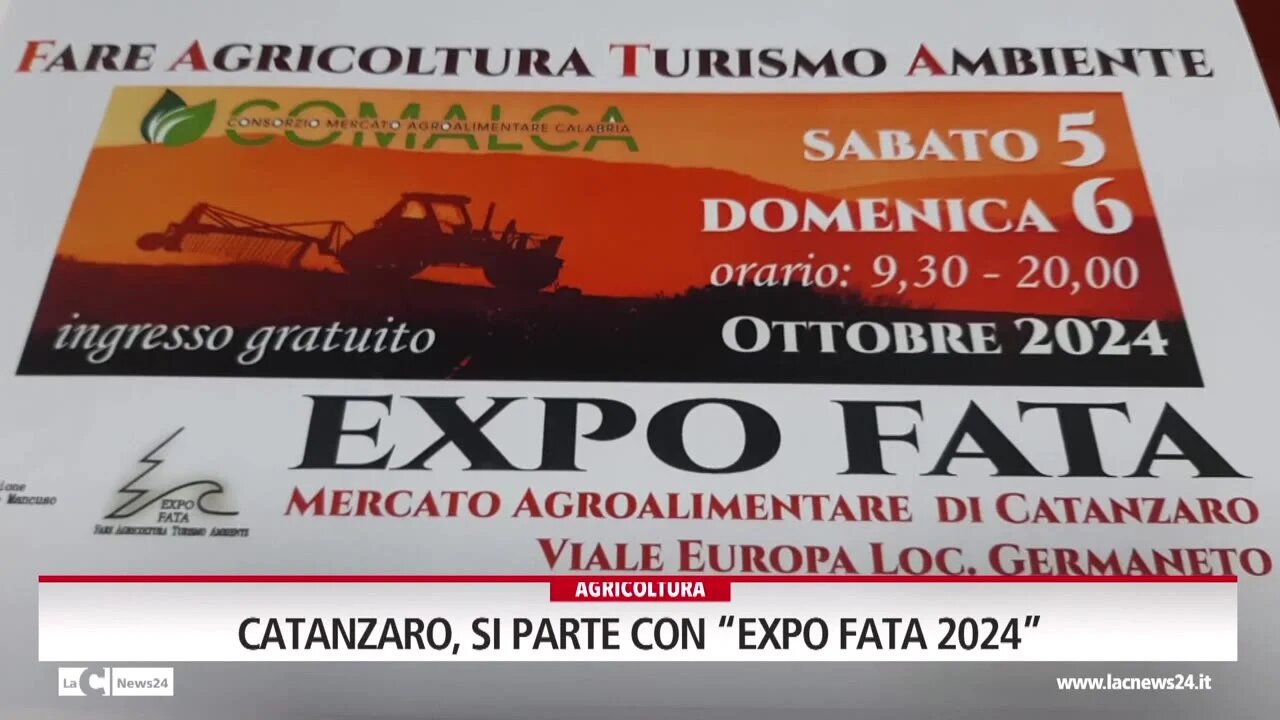 Le nuove sfide del turismo, ambiente e agricoltura: a Catanzaro arriva l’Expo Fata