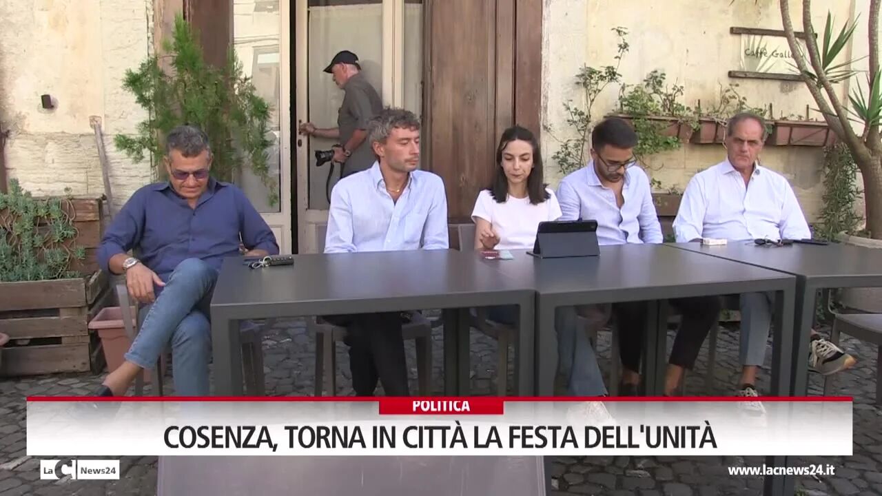 Cosenza, torna in città la festa dell'unità