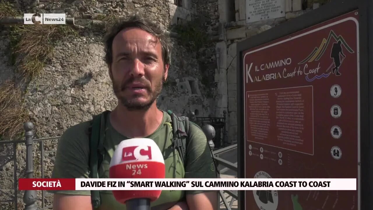 Davide Fiz in “Smart Walking” sul cammino Kalabria Coast to Coast