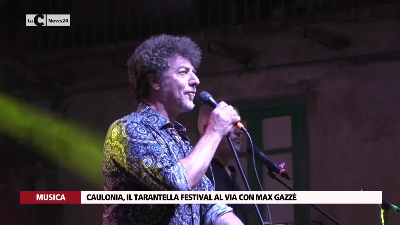 Caulonia, il tarantella festival al via con Max Gazzè