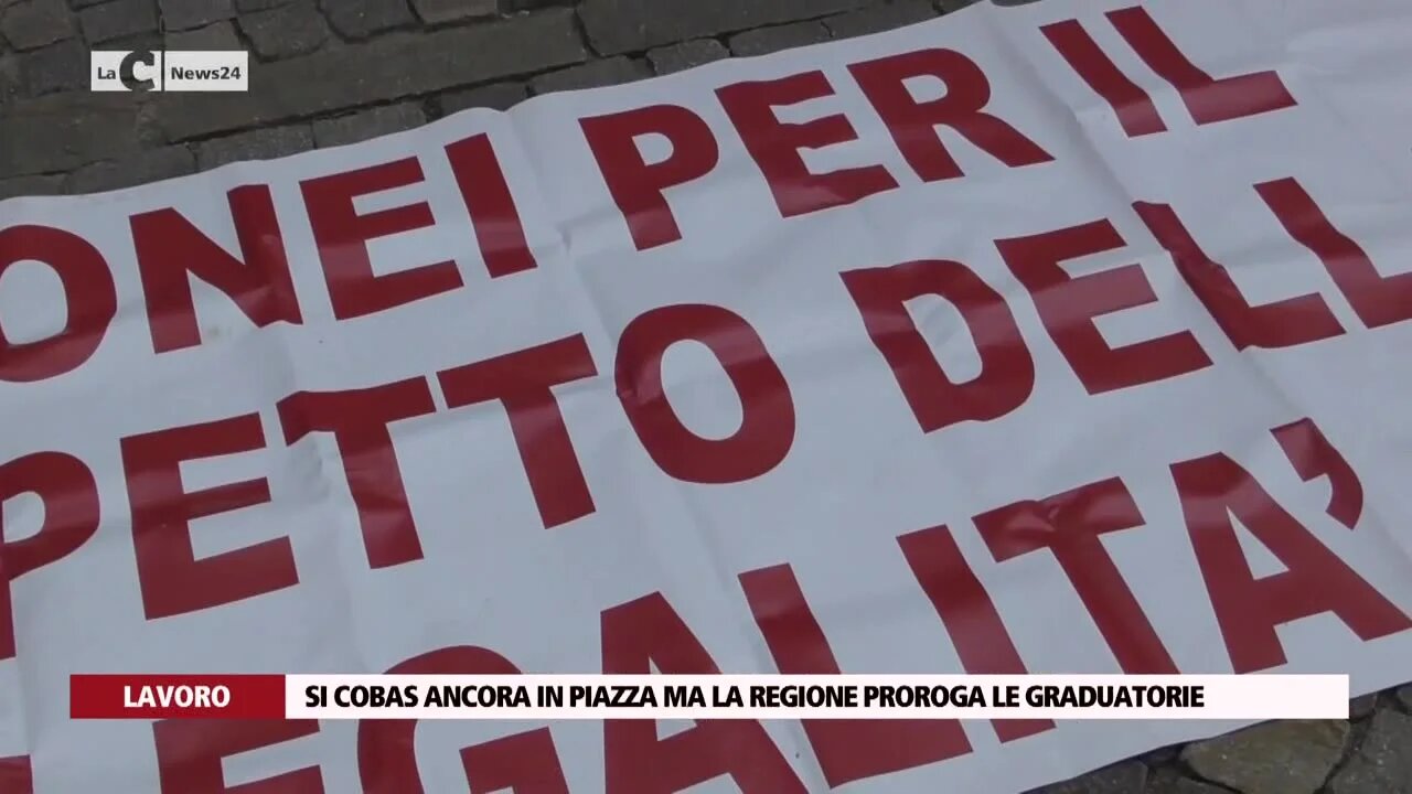 Si Cobas ancora in piazza ma la regione proroga le graduatorie