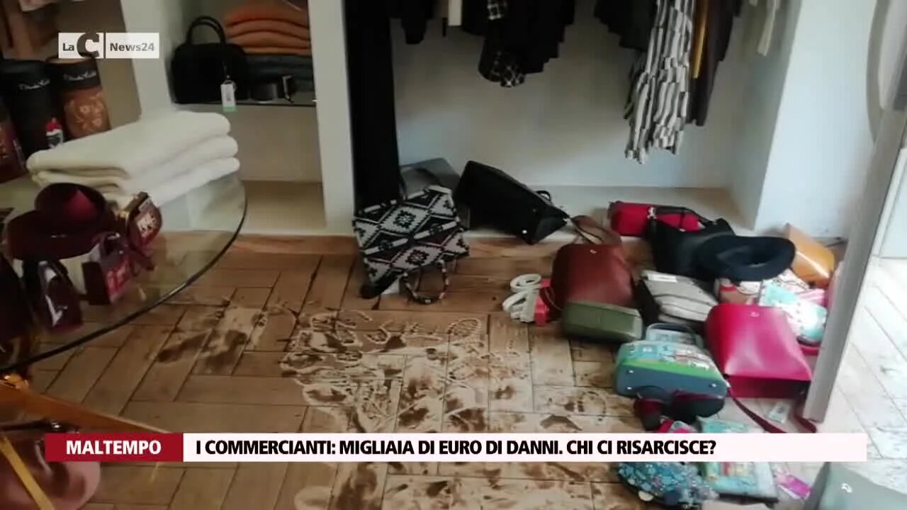 I commercianti: migliaia di euro di danni per il maltempo: \"Chi ci risarcisce?\"