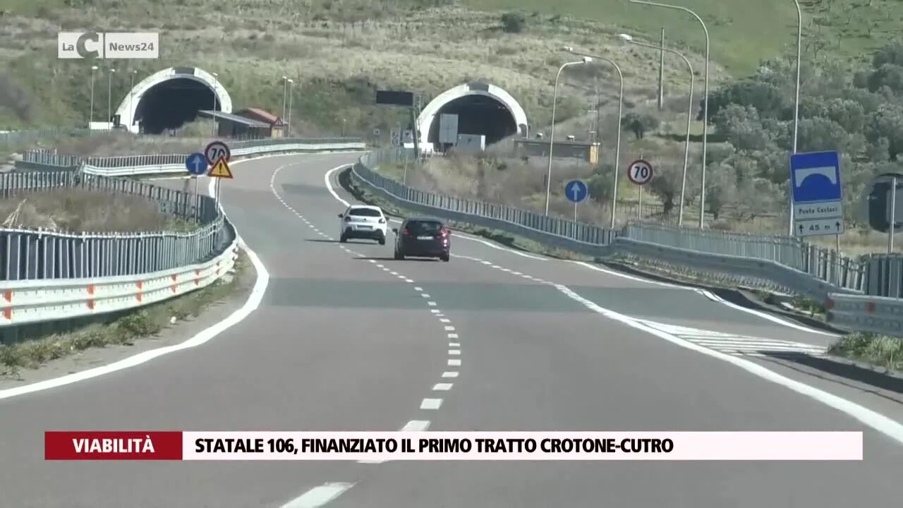 Statale 106, finanziato il primo tratto Crotone-Cutro
