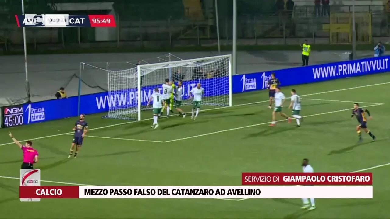 Mezzo passo falso del Catanzaro ad Avellino