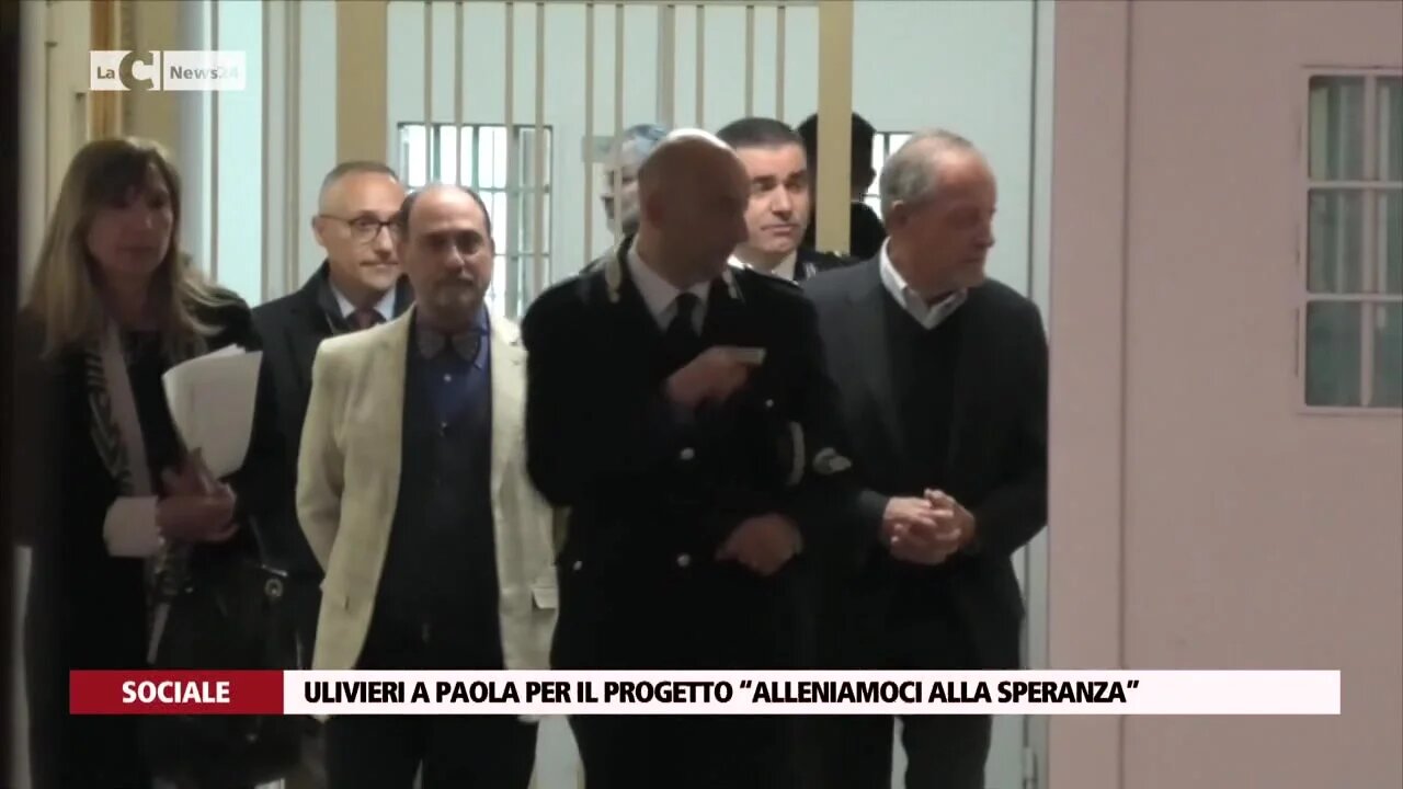 Ulivieri a Paola per il progetto “alleniamoci alla speranza”