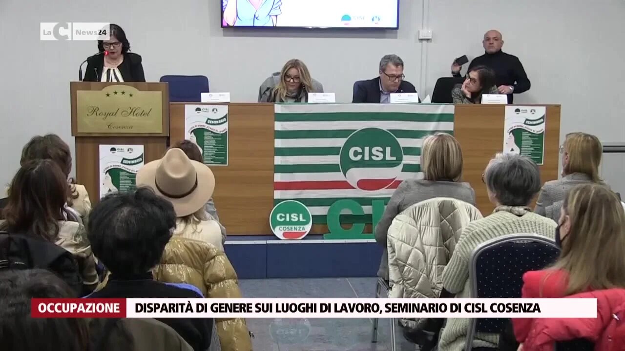 Disparità di genere sui luoghi di lavoro, seminario di Cisl Cosenza