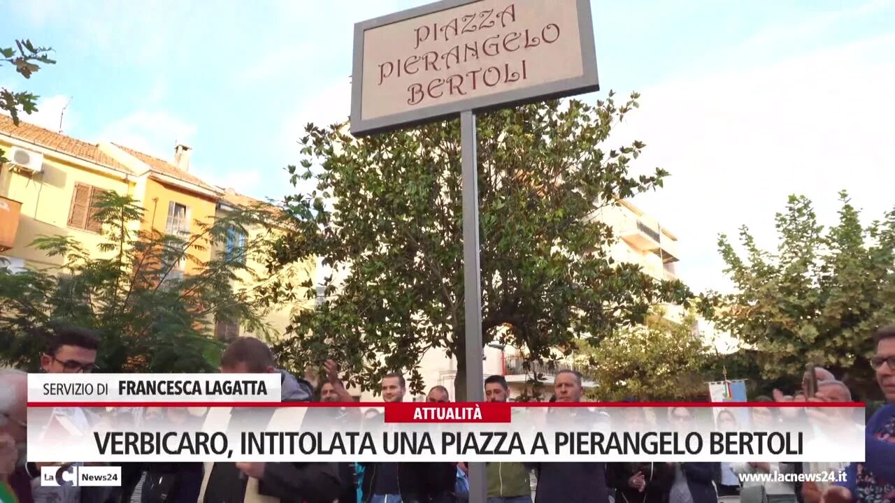 Verbicaro, intitolata una piazza a Pierangelo Bertoli