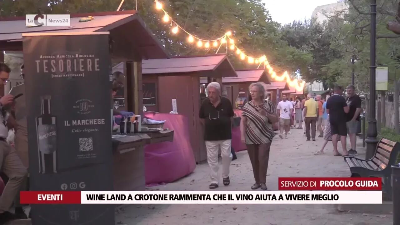 Wine Land a Crotone rammenta che il vino aiuta a vivere meglio