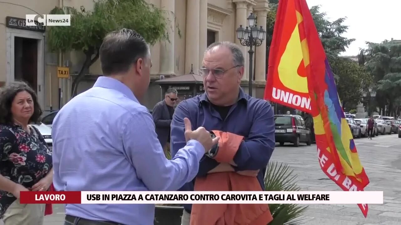 Usb in piazza a Catanzaro contro carovita e tagli al Welfare