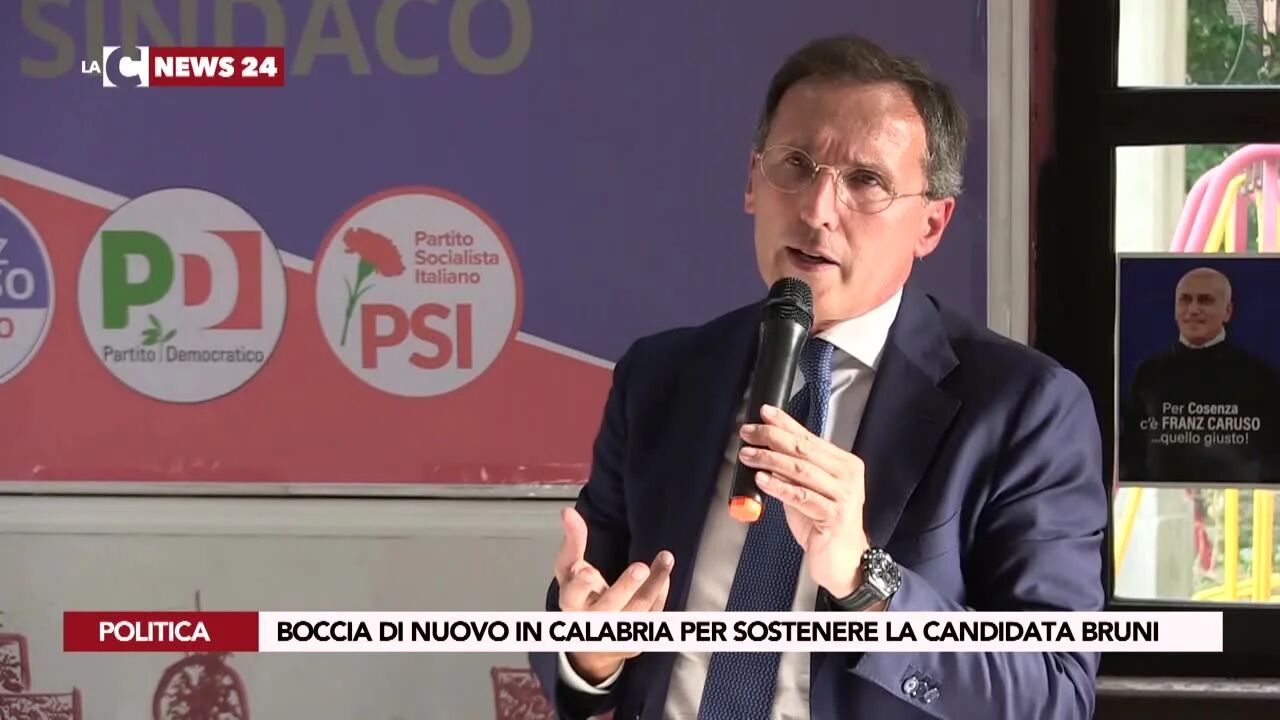 Boccia di nuovo in Calabria per sostenere la candidata Bruni