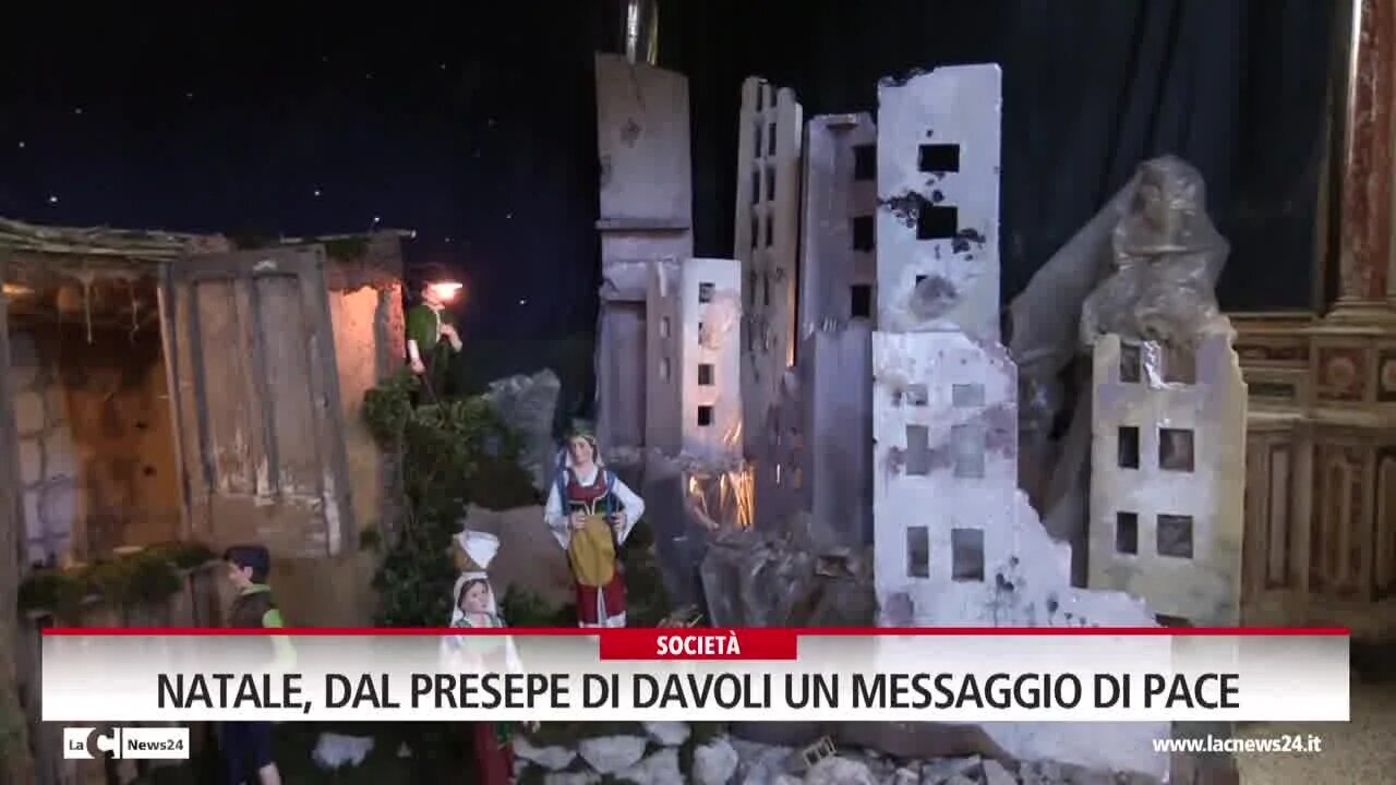 Natale, dal presepe di Davoli un messaggio di pace