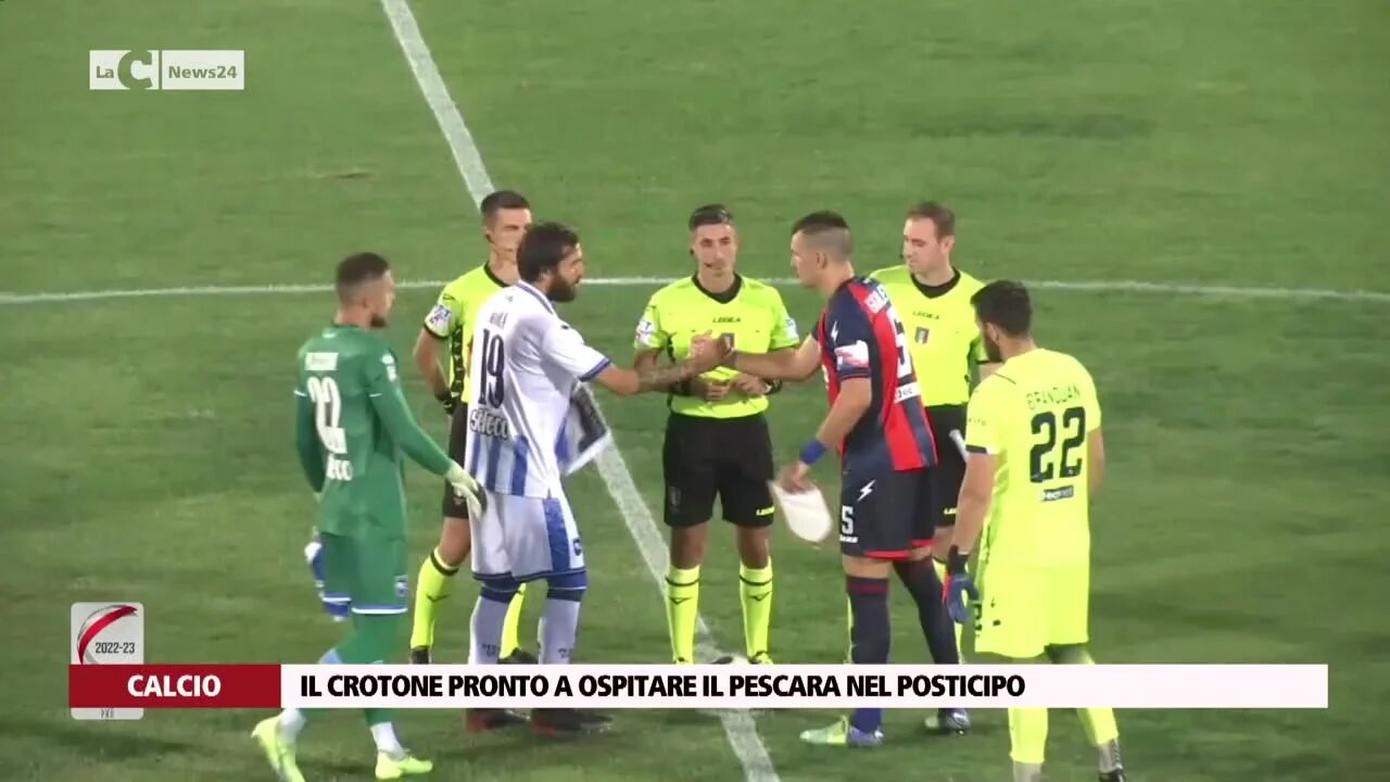 Il Crotone pronto a ospitare il Pescara nel posticipo