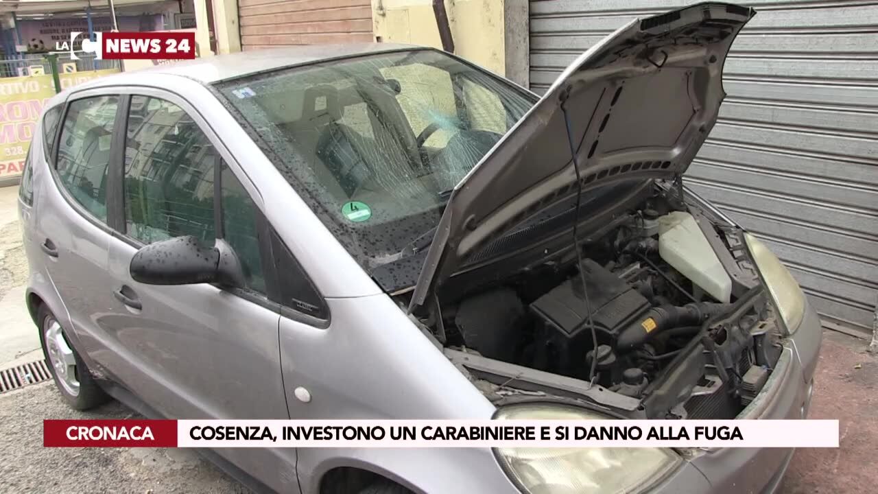 Cosenza, investono un carabiniere e si danno alla fuga