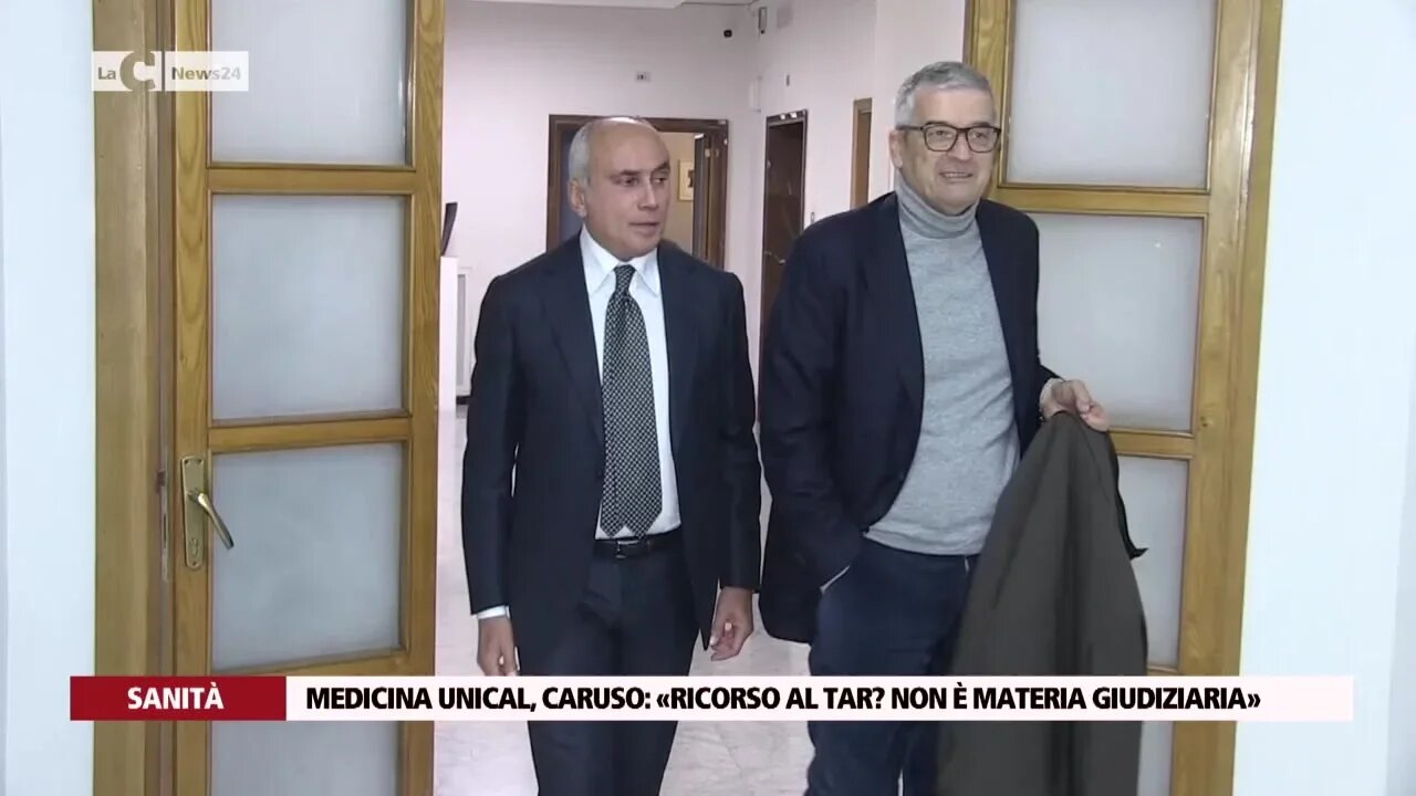 Medicina Unical, Caruso: «Ricorso al tar? Non è materia giudiziaria»