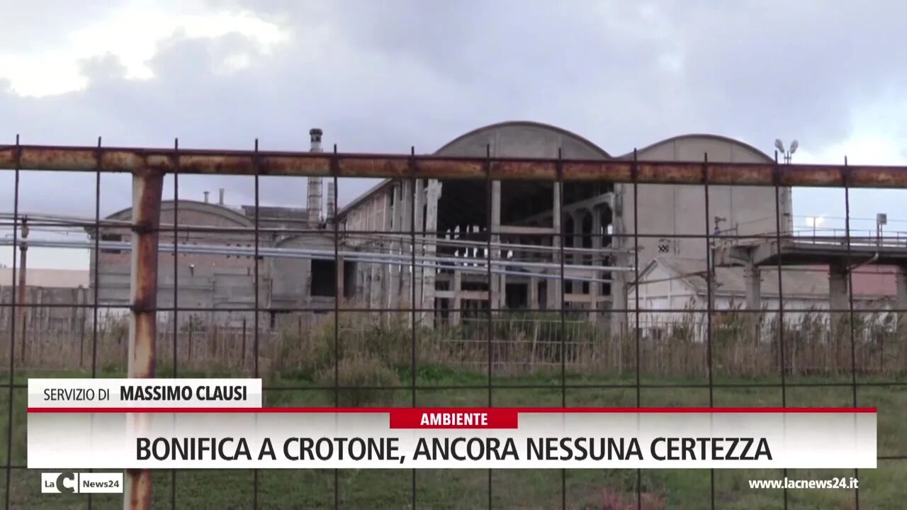 Bonifica a Crotone, ancora nessuna certezza