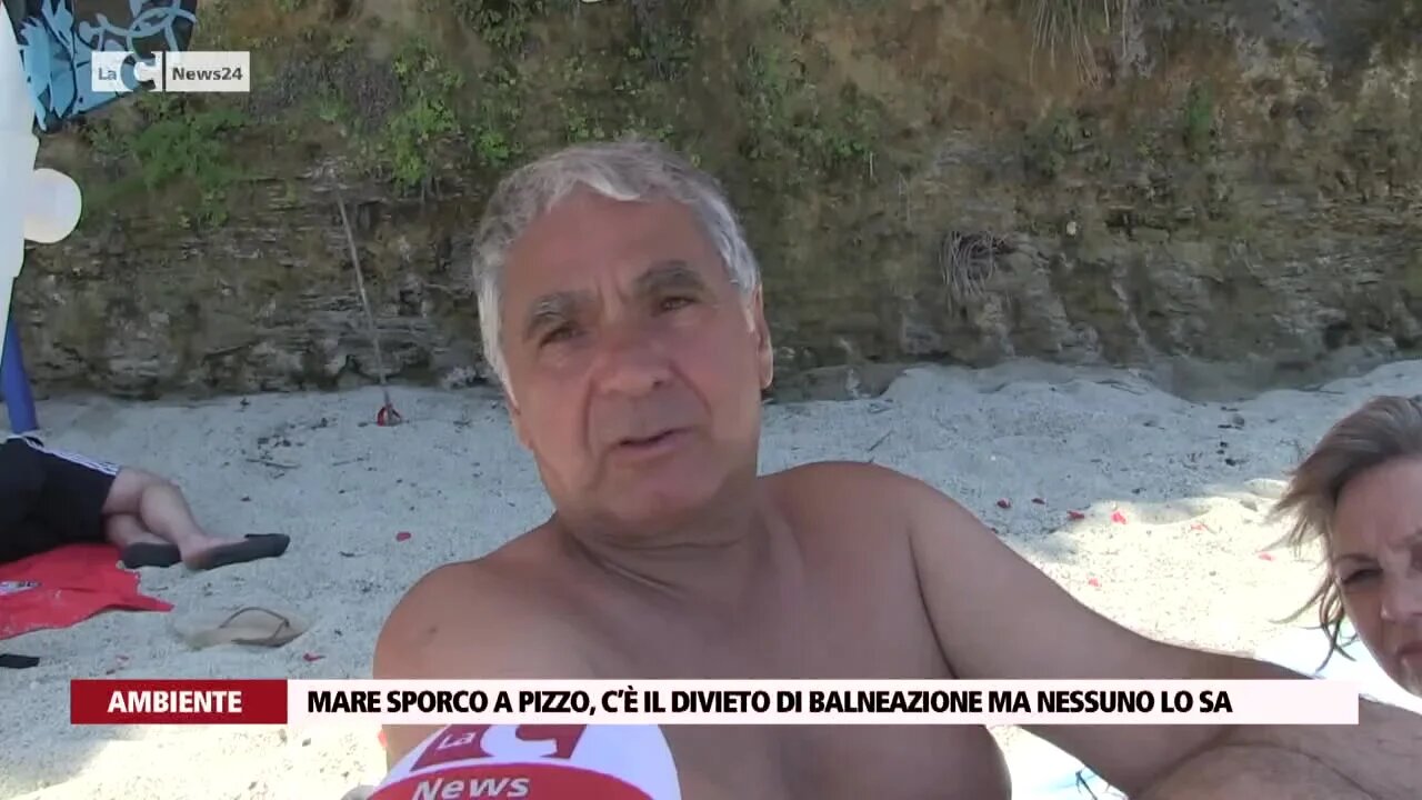 Mare sporco a Pizzo, c’è il divieto di balneazione ma nessuno lo sa