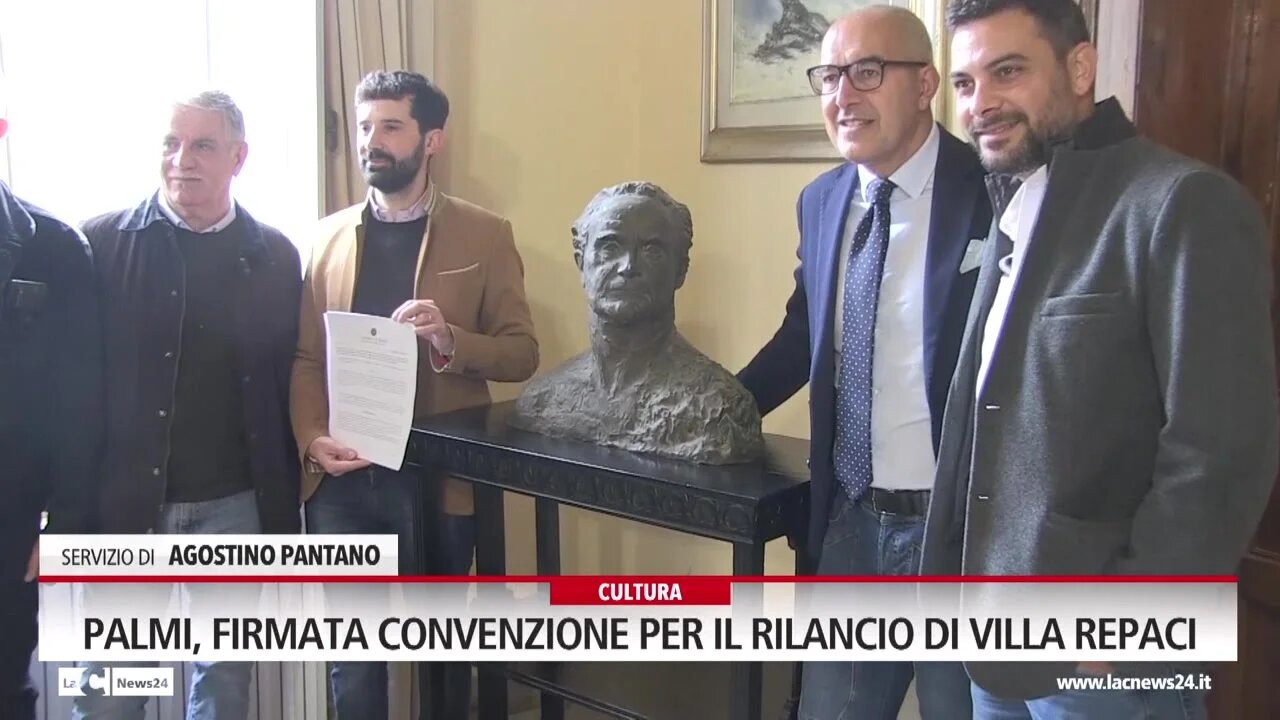 Palmi, firmata convenzione per il rilancio di Villa Repaci