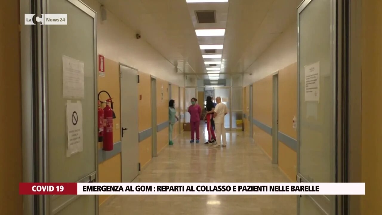 Emergenza al Gom: reparti al collasso e pazienti nelle barelle