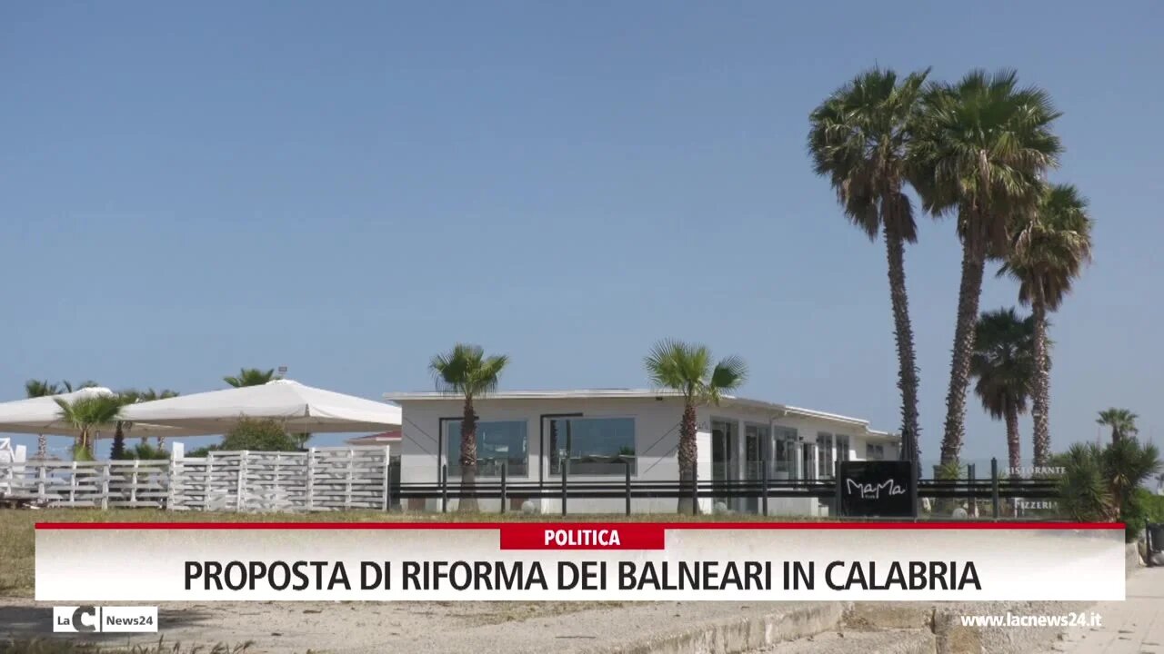 Proposta di riforma dei balneari in Calabria