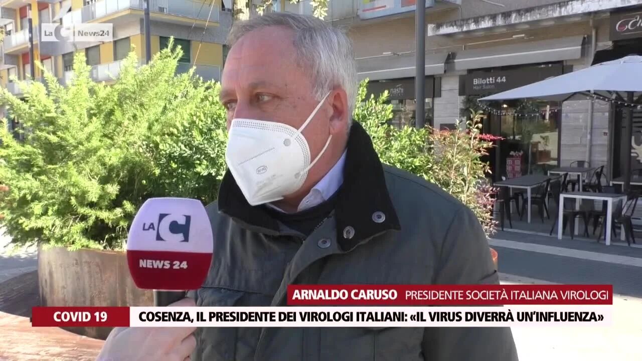 Cosenza, il presidente dei virologi italiani: «Il virus diverrà un’influenza»