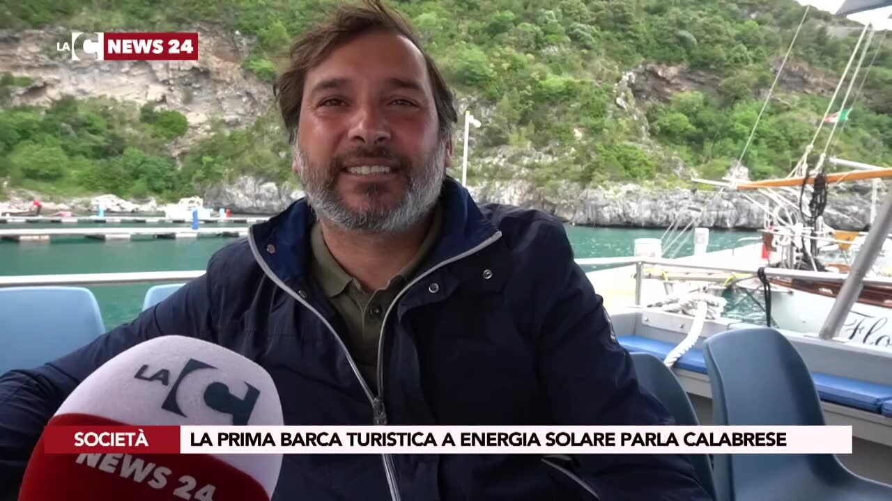 La prima barca turistica a energia solare parla calabrese