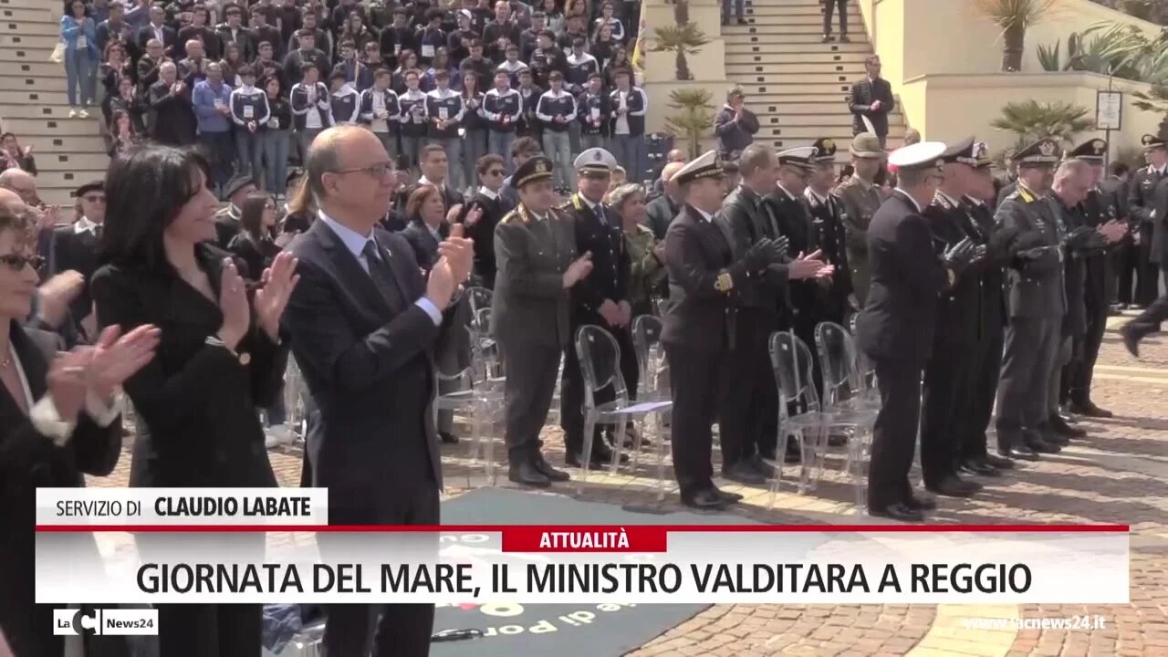 Giornata del mare, il ministro Valditara a Reggio