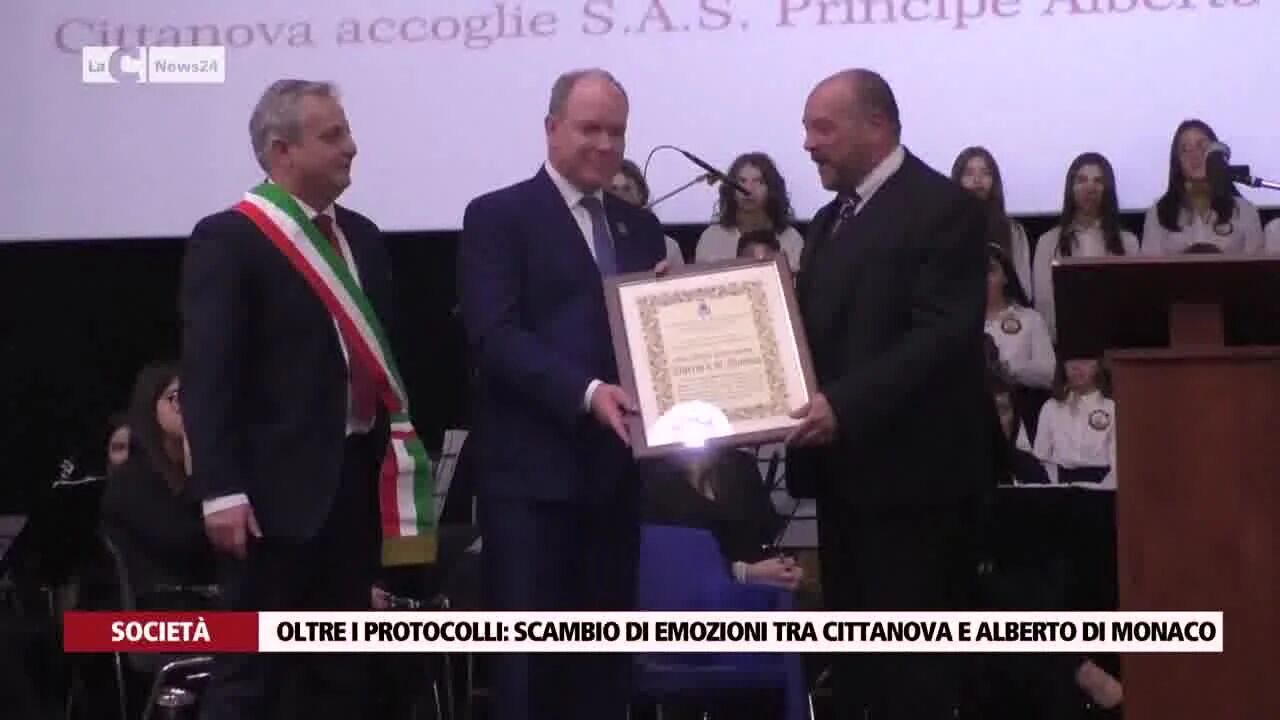 Oltre i protocolli: scambio di emozioni tra Cittanova e Alberto di Monaco