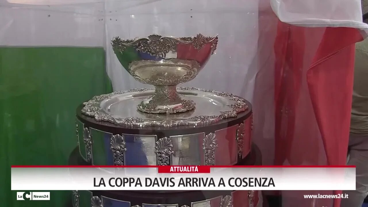 La coppa Davis arriva a Cosenza