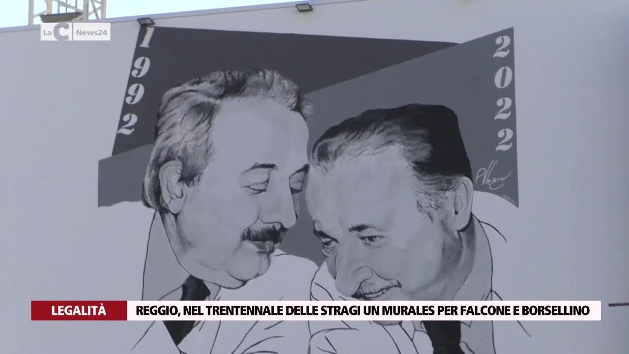 Reggio, nel trentennale delle stragi un murales per Falcone e Borsellino