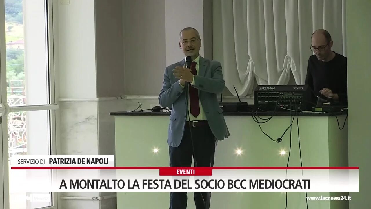 A Montalto la festa del socio Bcc Mediocrati