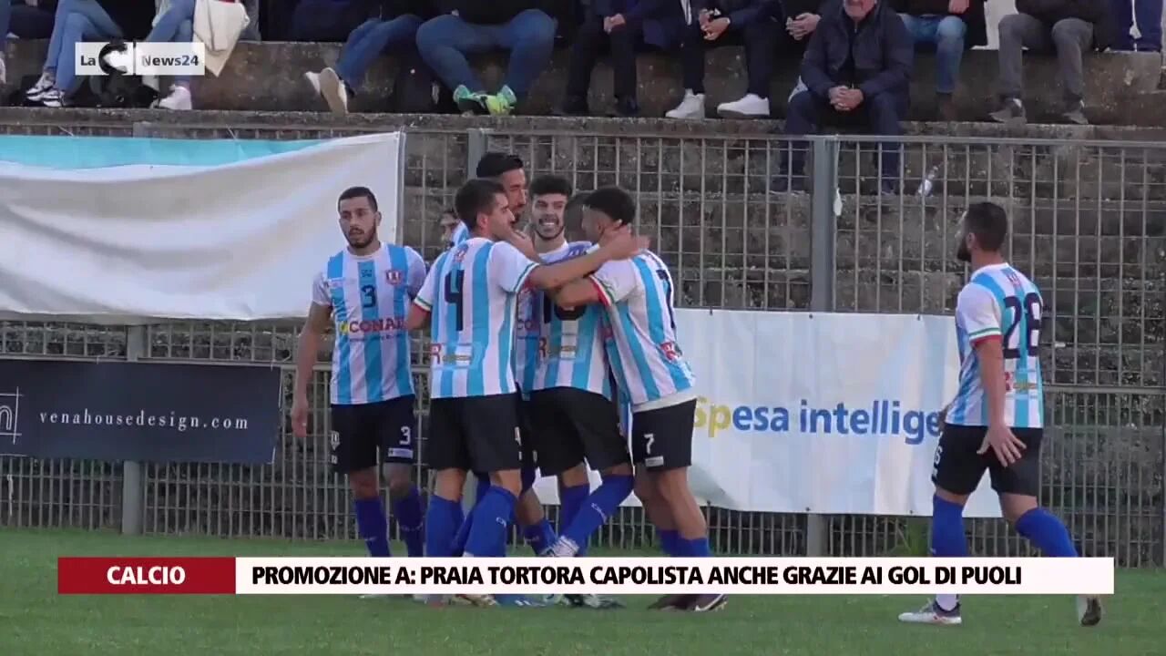 Promozione A: Praia Tortora capolista anche grazie ai gol di Puoli