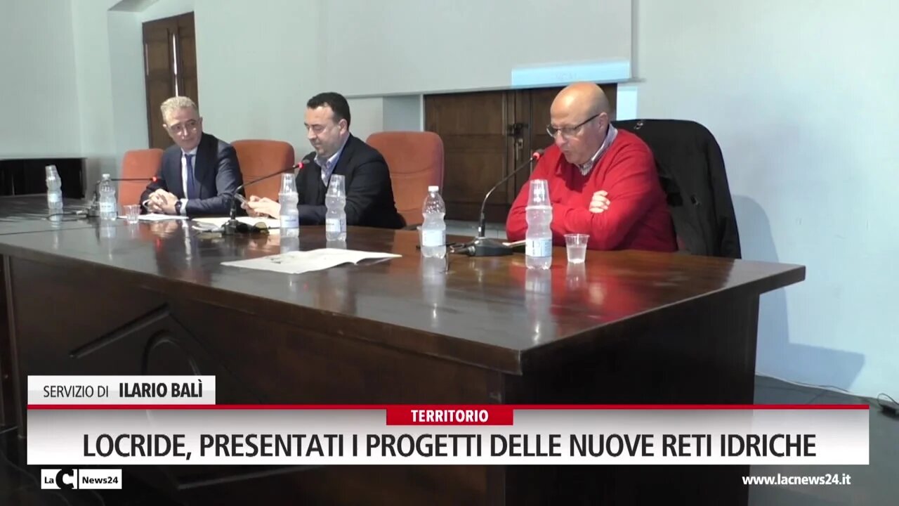 Locride, presentati i progetti delle nuove reti idriche