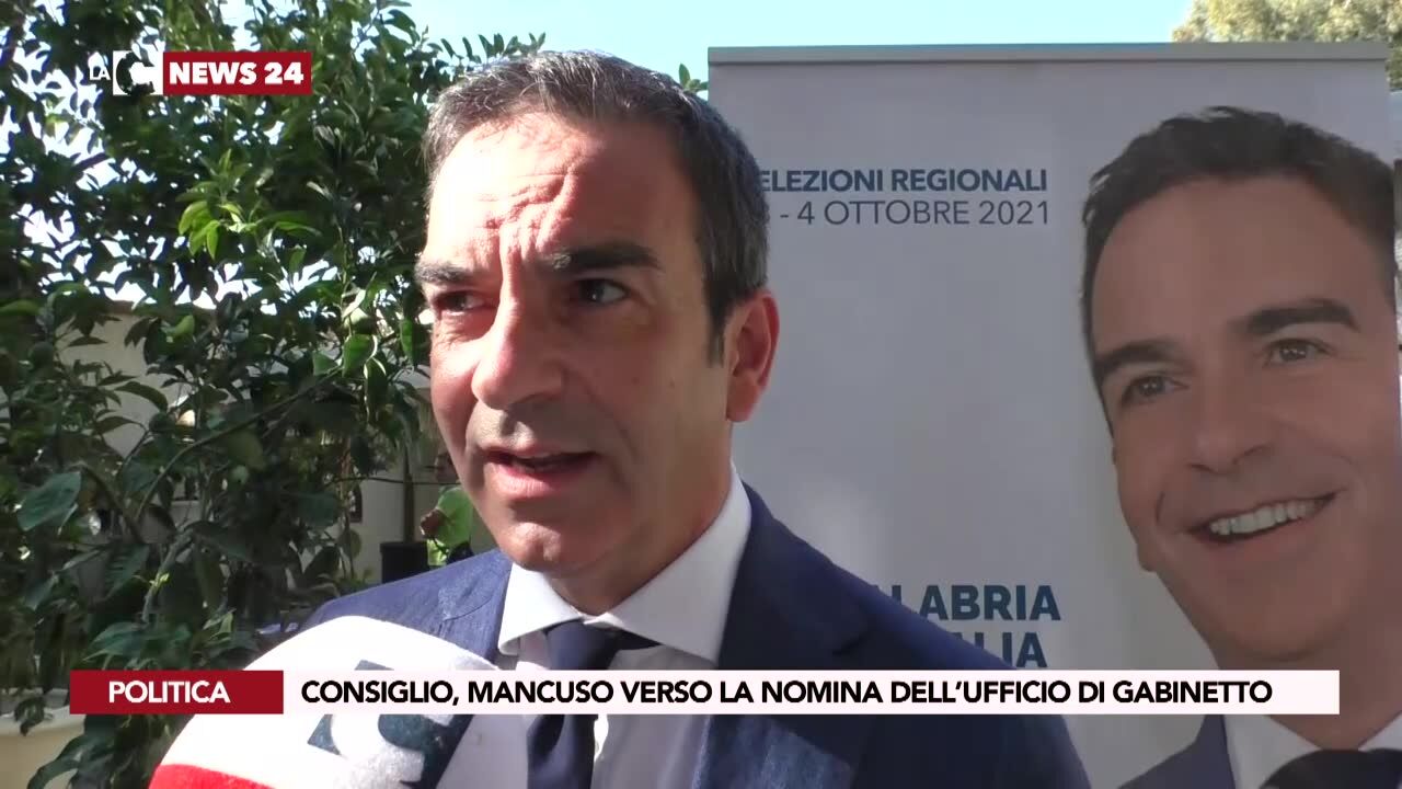 Consiglio, Mancuso verso la nomina dell’ufficio di Gabinetto