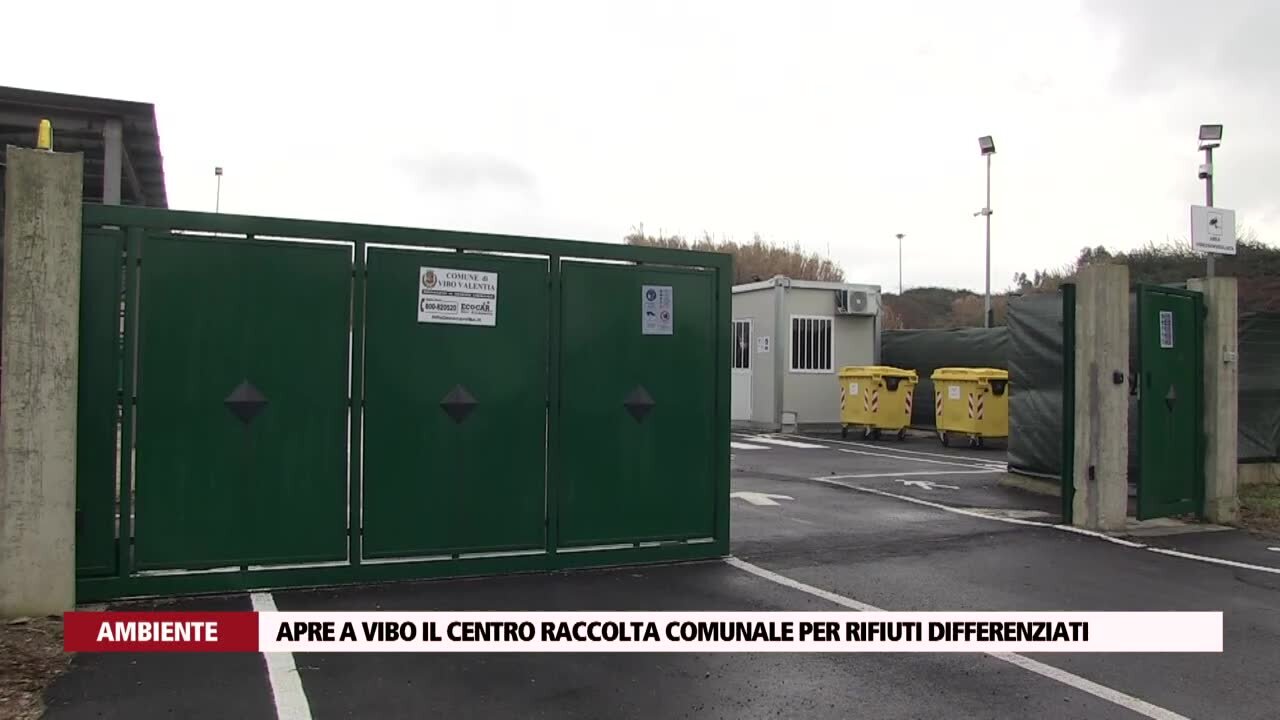 Apre a Vibo il centro raccolta comunale per rifiuti differenziati