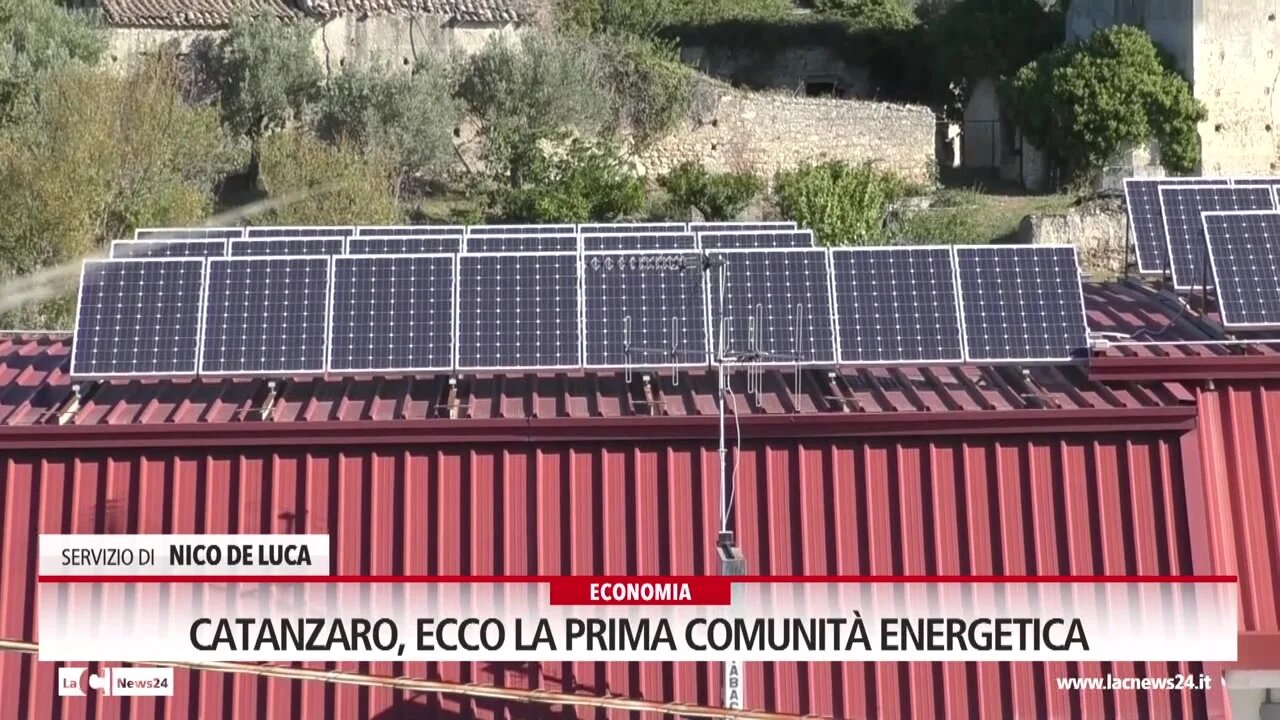 Catanzaro, ecco la prima comunità energetica