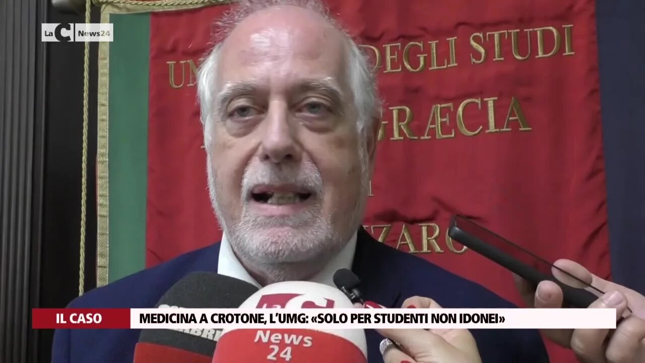 Medicina a Crotone, l’Umg: «Solo per studenti non idonei»