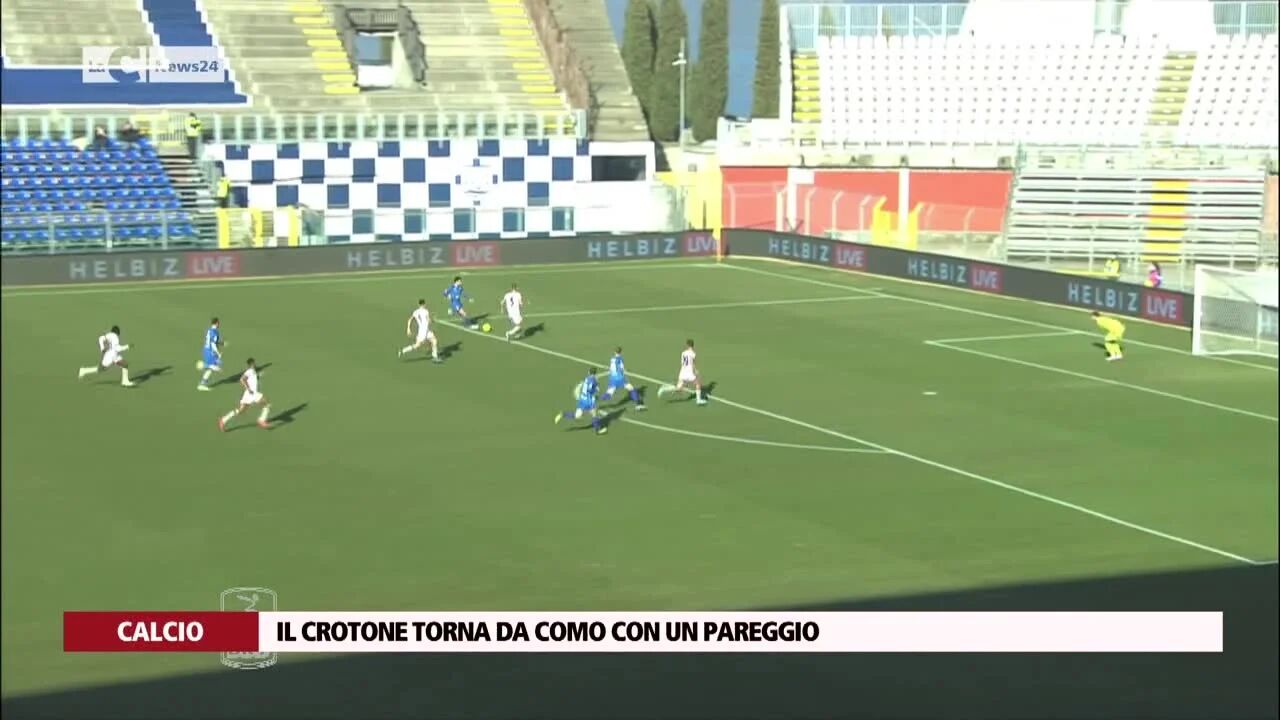 Il Crotone torna da Como con un pareggio