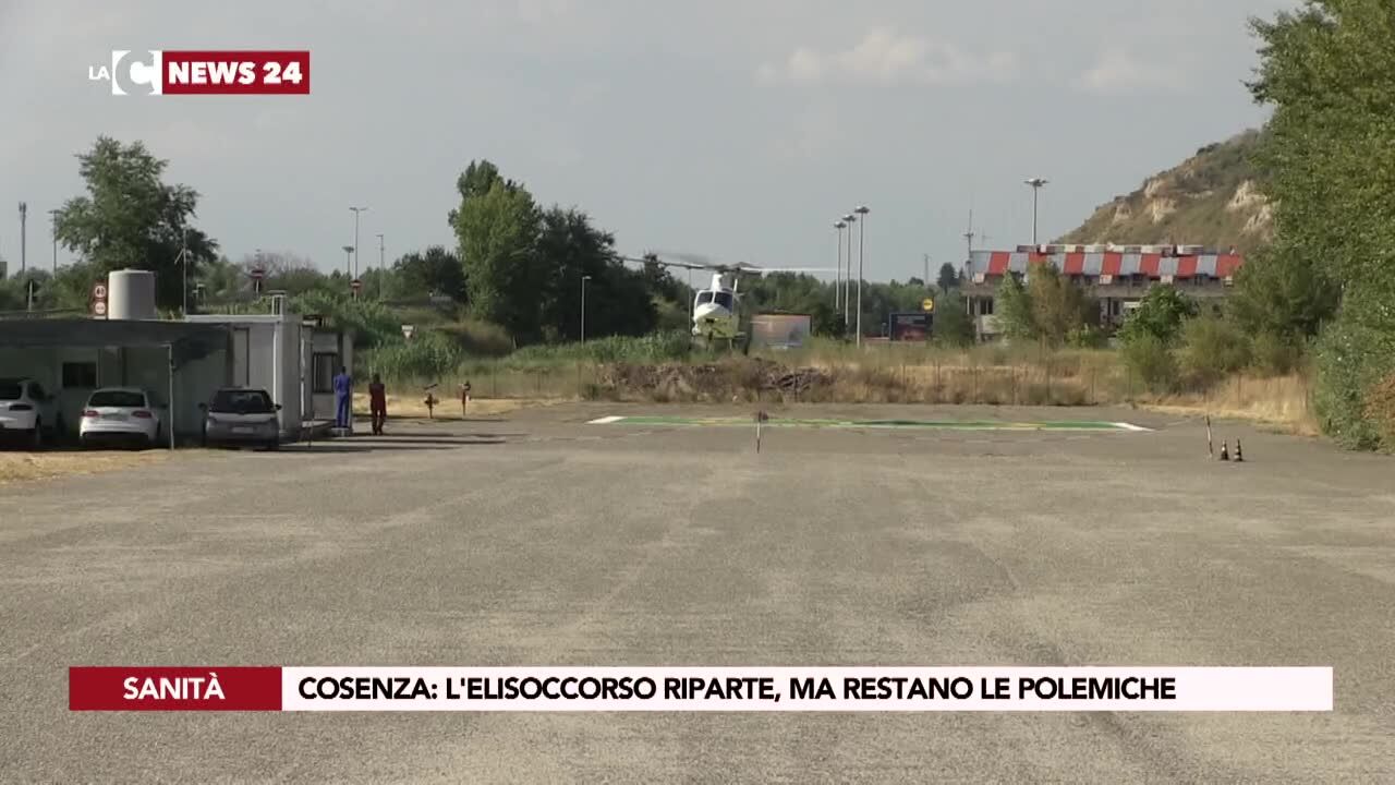 Cosenza l'elisoccorso riparte, ma restano le polemiche