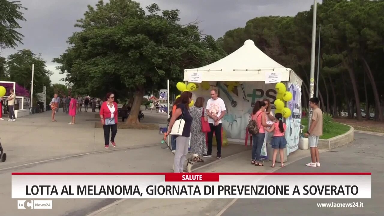 Lotta al melanoma, giornata di prevenzione a Soverato