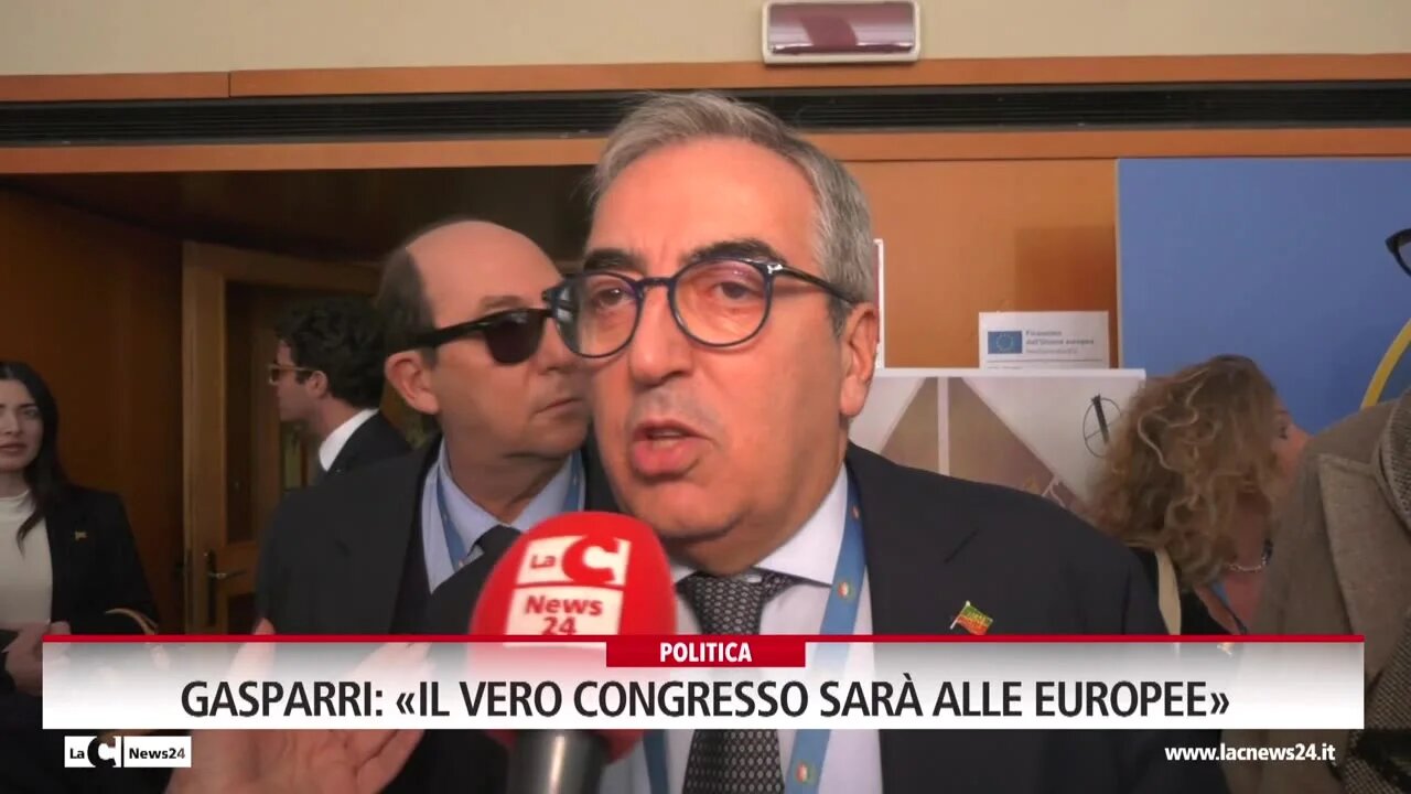 Gasparri: «Il vero congresso sarà alle europee»