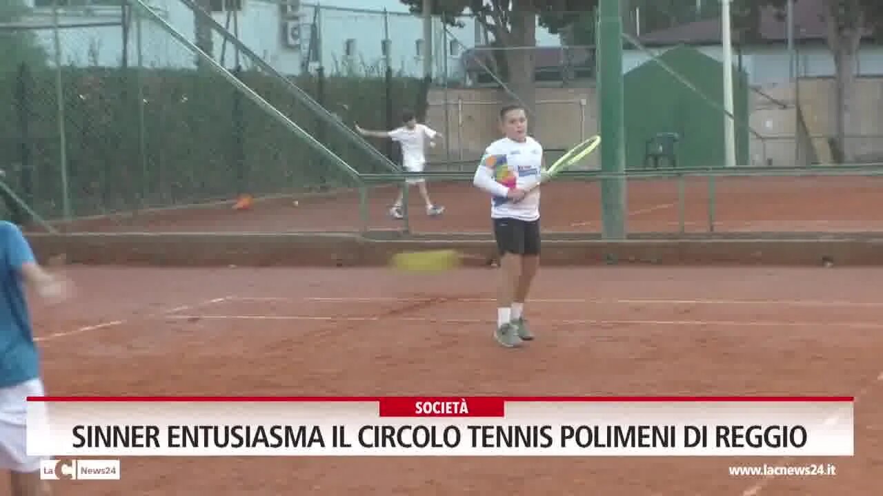 Sinner entusiasma il circolo tennis Polimeni di Reggio