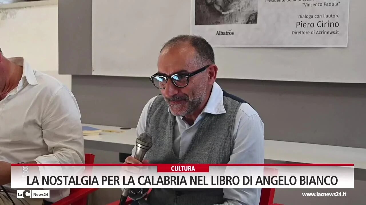 “Le nuvole non hanno forma”, la nostalgia per la Calabria nel libro del medico acrese Angelo Bianco