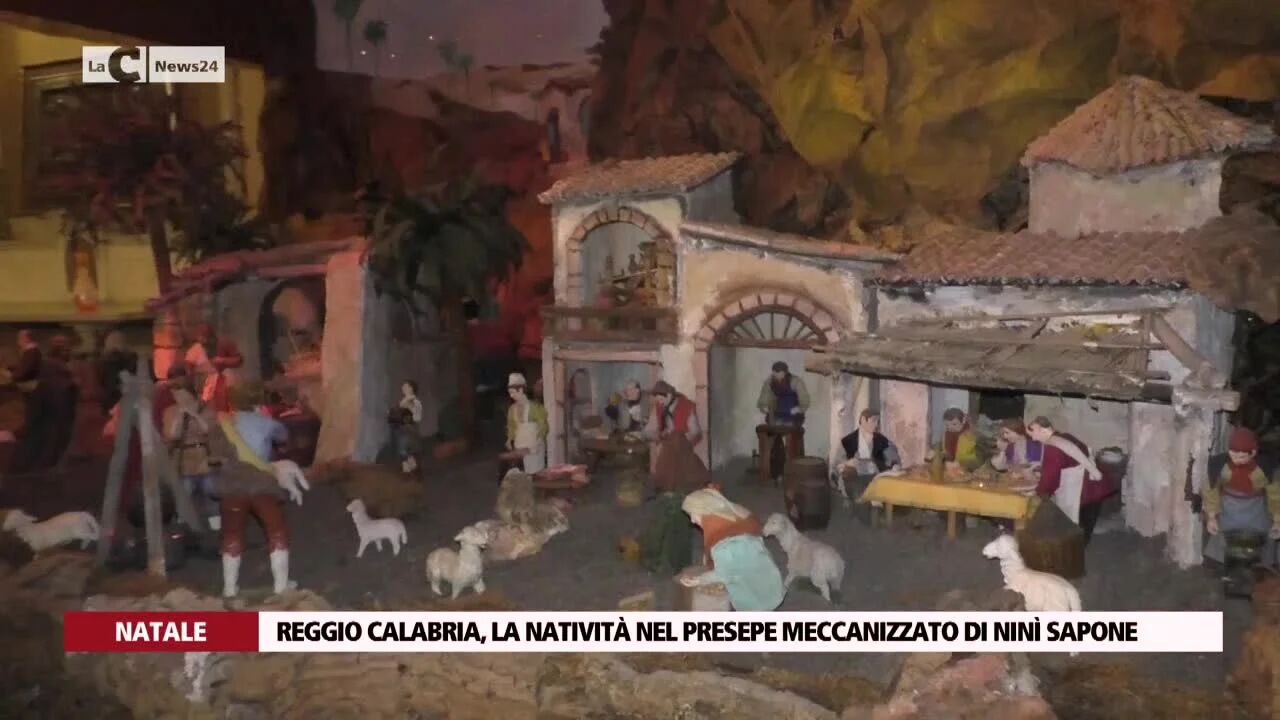 Reggio Calabria, la natività nel presepe meccanizzato di Ninì Sapone