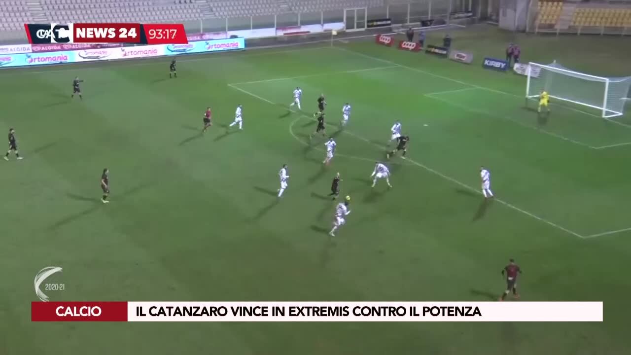 Il Catanzaro vince in extremis contro il Potenza