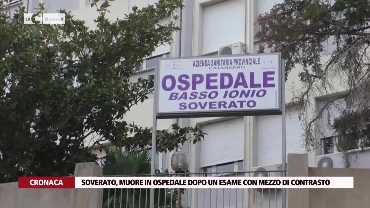 Soverato, muore in ospedale dopo un esame con mezzo di contrasto