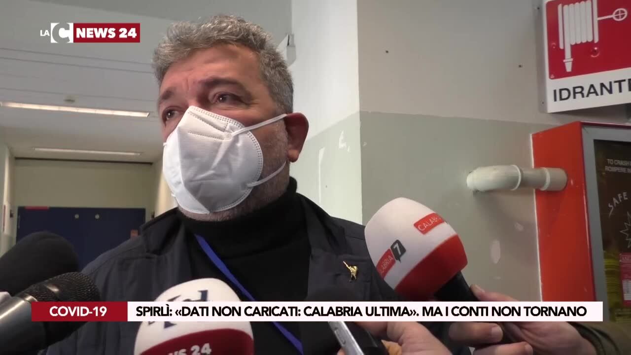 Spirlì: «Dati non caricati: Calabria ultima». Ma i conti non tornano