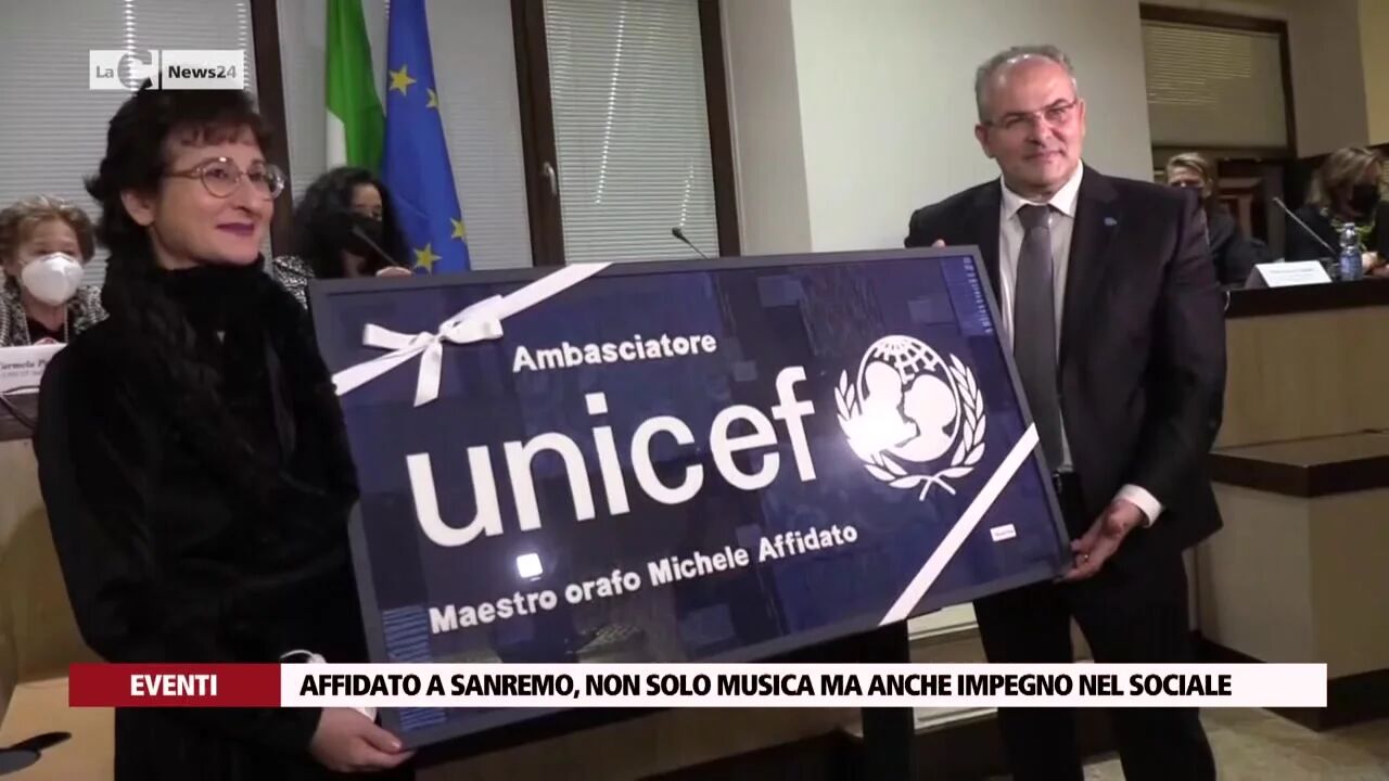 Affidato a Sanremo, non solo musica ma anche impegno nel sociale