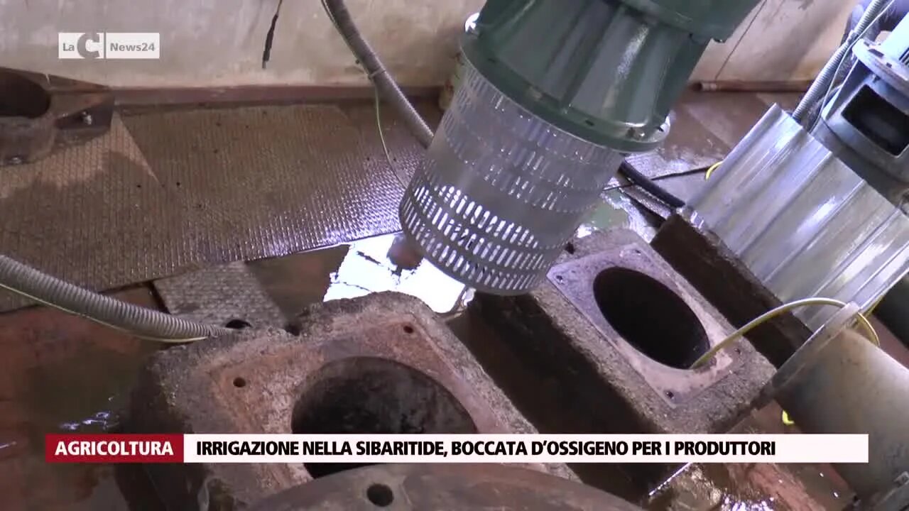 Agricoltura, nella Sibaritide nuove pompe di sollevamento per l'irrigazione dei campi - VIDEO