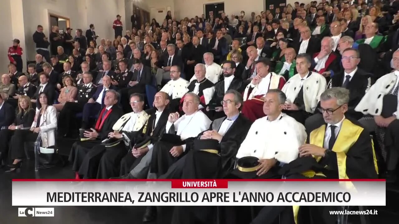 Mediterranea, Zangrillo apre l'anno accademico